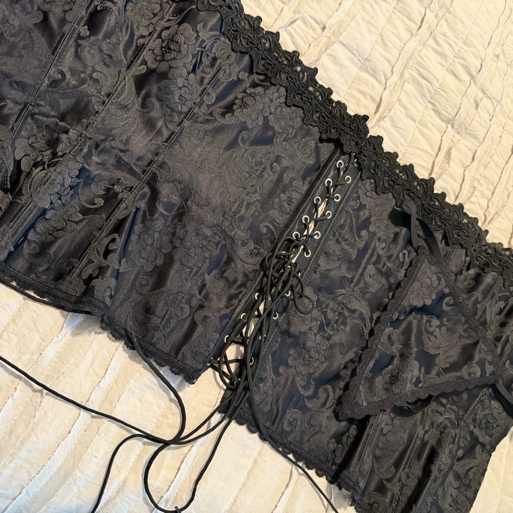 Frederick's of Hollywood Midnight Black Lingerie Set
